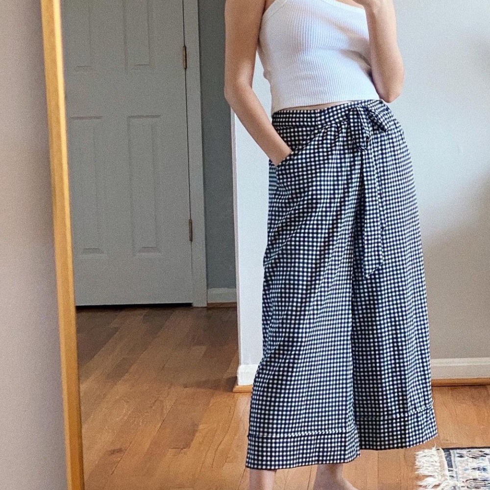Zara gingham print pants